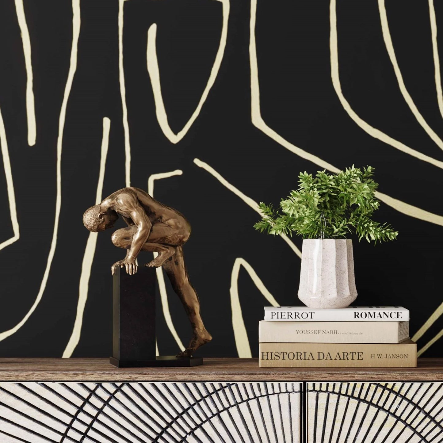 Oggetto decorativo Nude Man Stand rame Kare Design