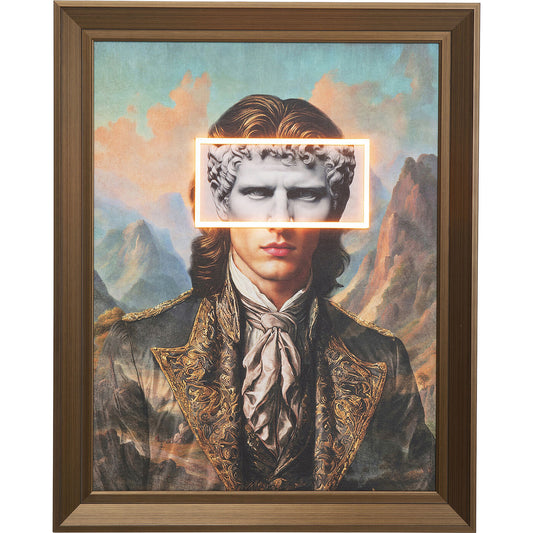 Quadro incorniciato LED Art Gentleman Kare Design