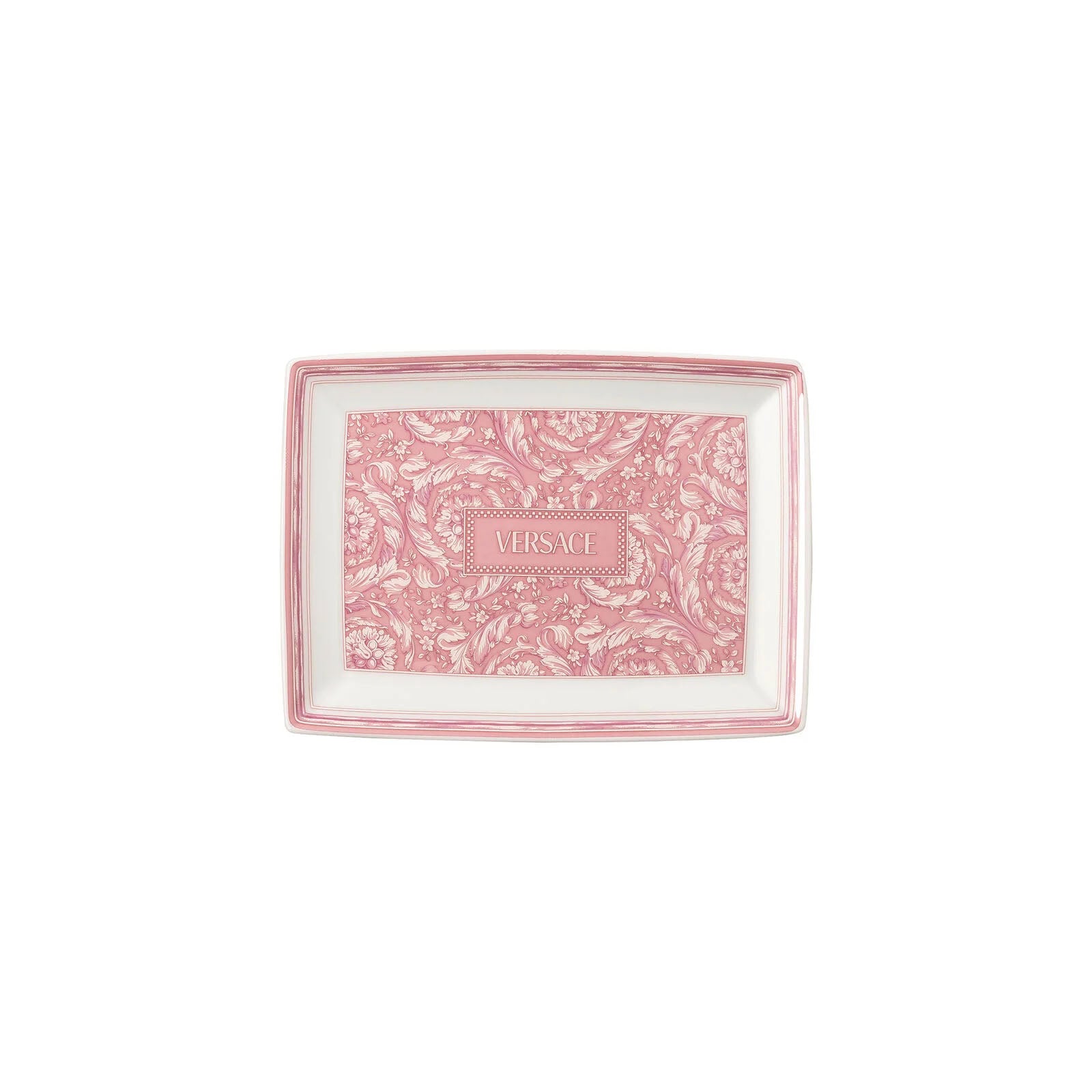 Barocco Rose Piatto Rettangolare Versace