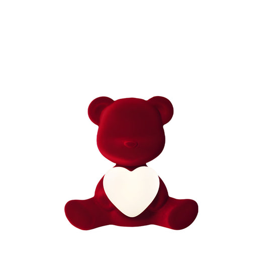 Teddy Love Xs Velvet Finish red Qeeboo