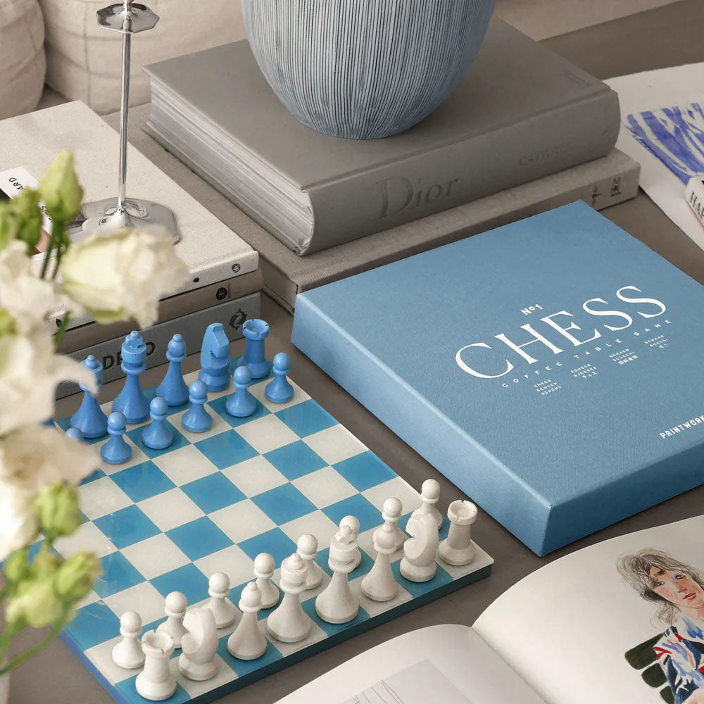 Classic - Chess, Dusty Blue Printworks