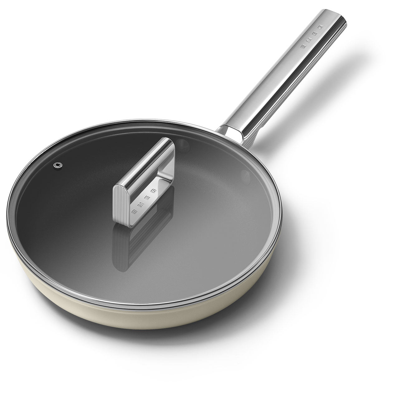 Padella antiaderente Crema 24 cm  Smeg