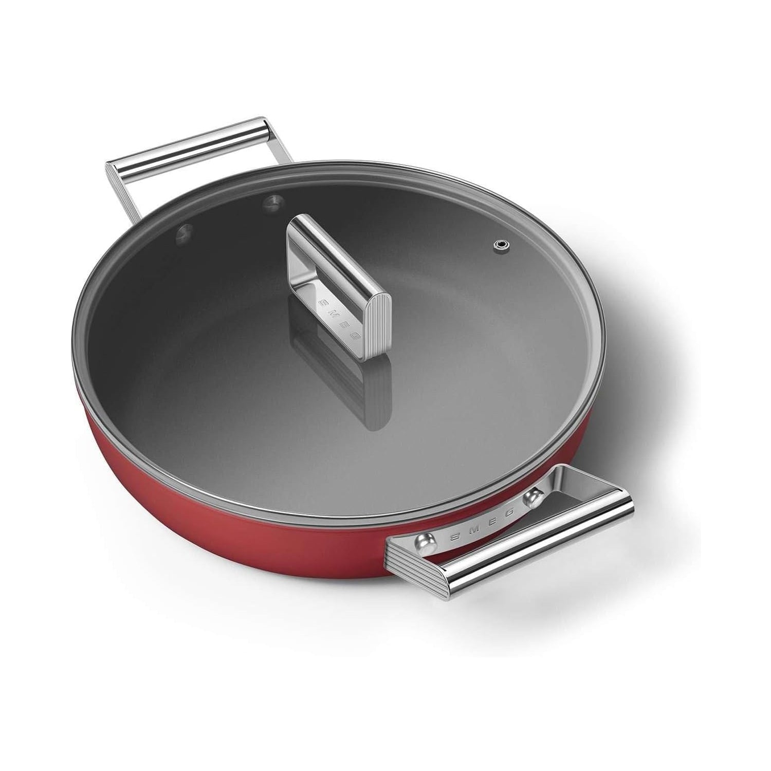 Tegame antiaderente 28 cm rosso Smeg