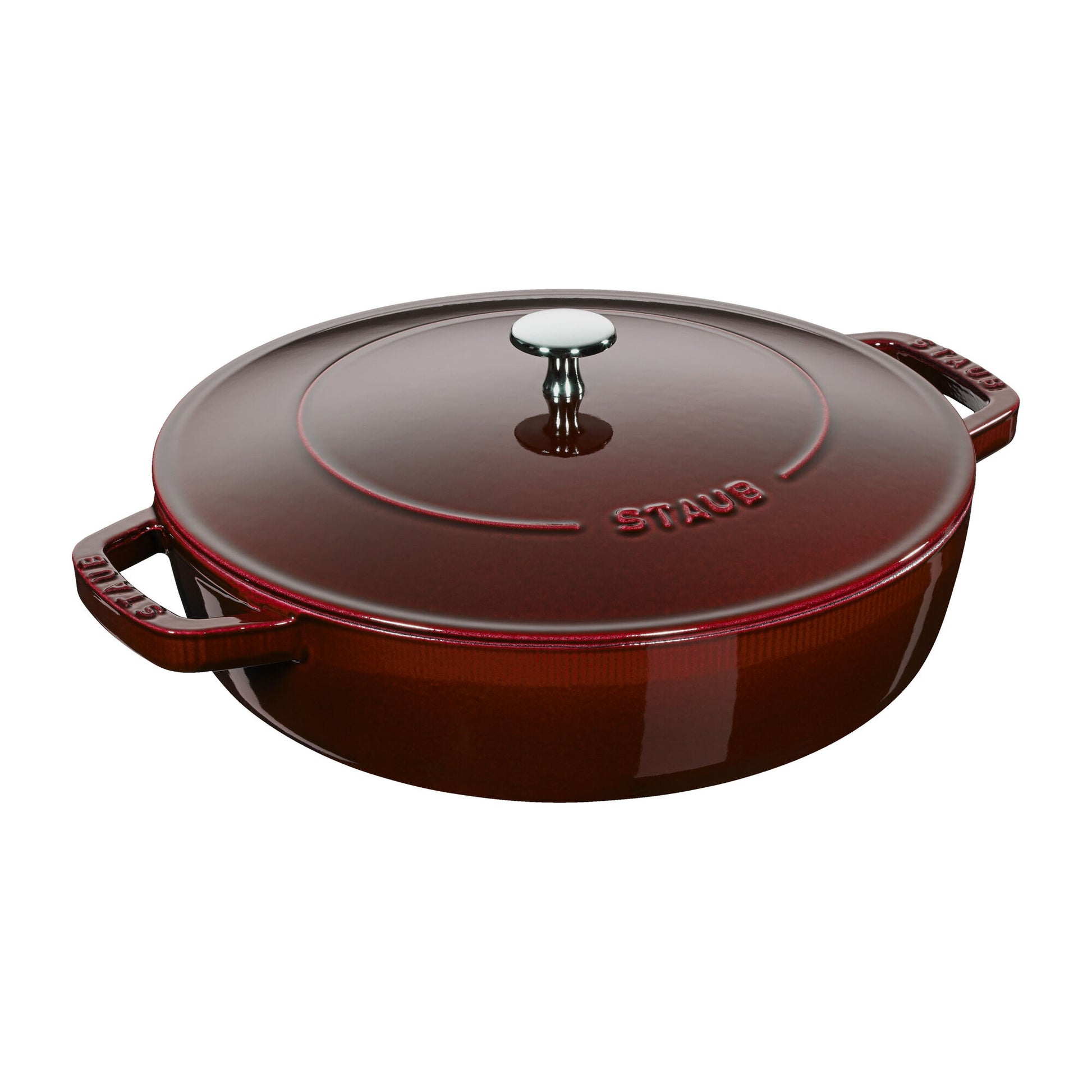 Tegame Chistera rotondo - 28 cm, granatina Staub