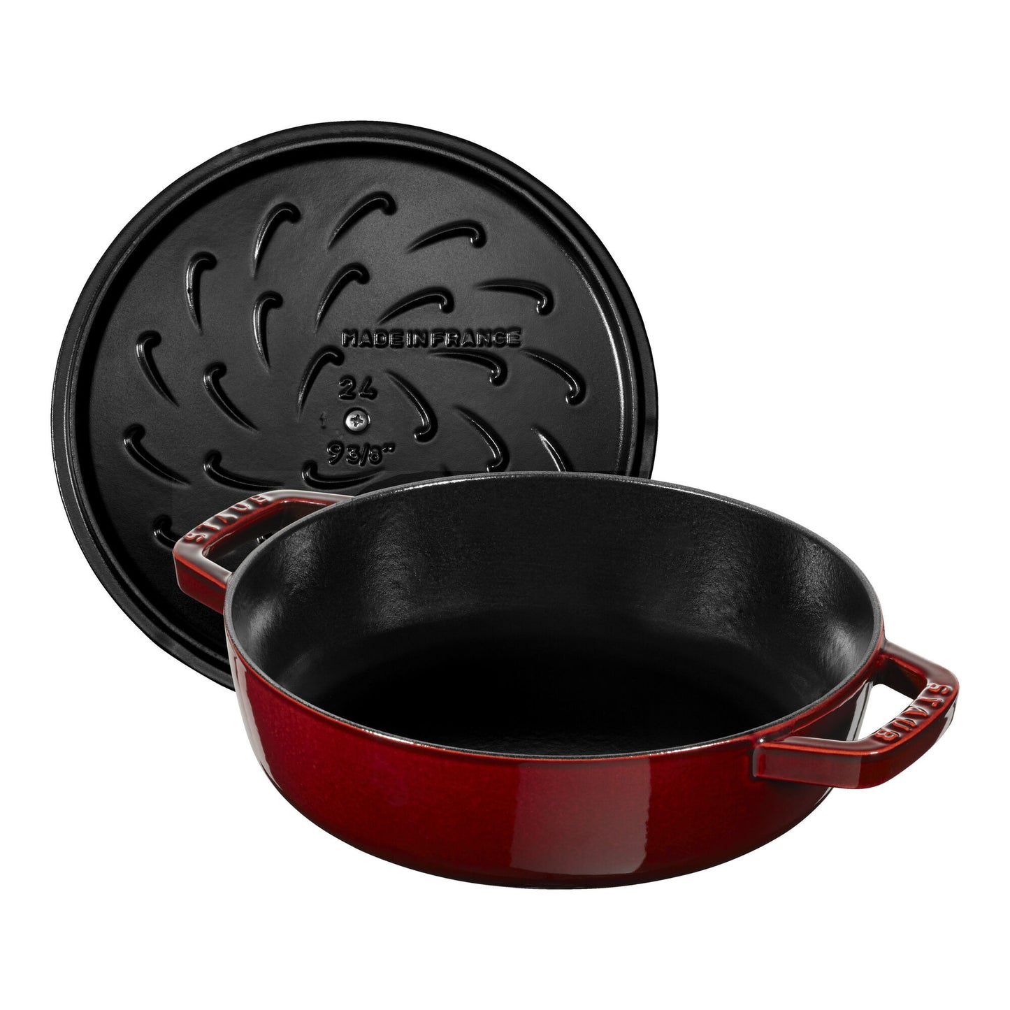 Tegame Chistera rotondo - 28 cm, granatina Staub