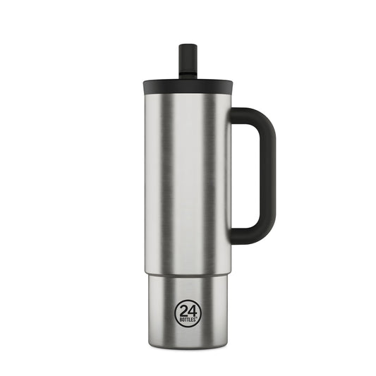 Straw Cup 800 ml Brushed Steel 24bottles