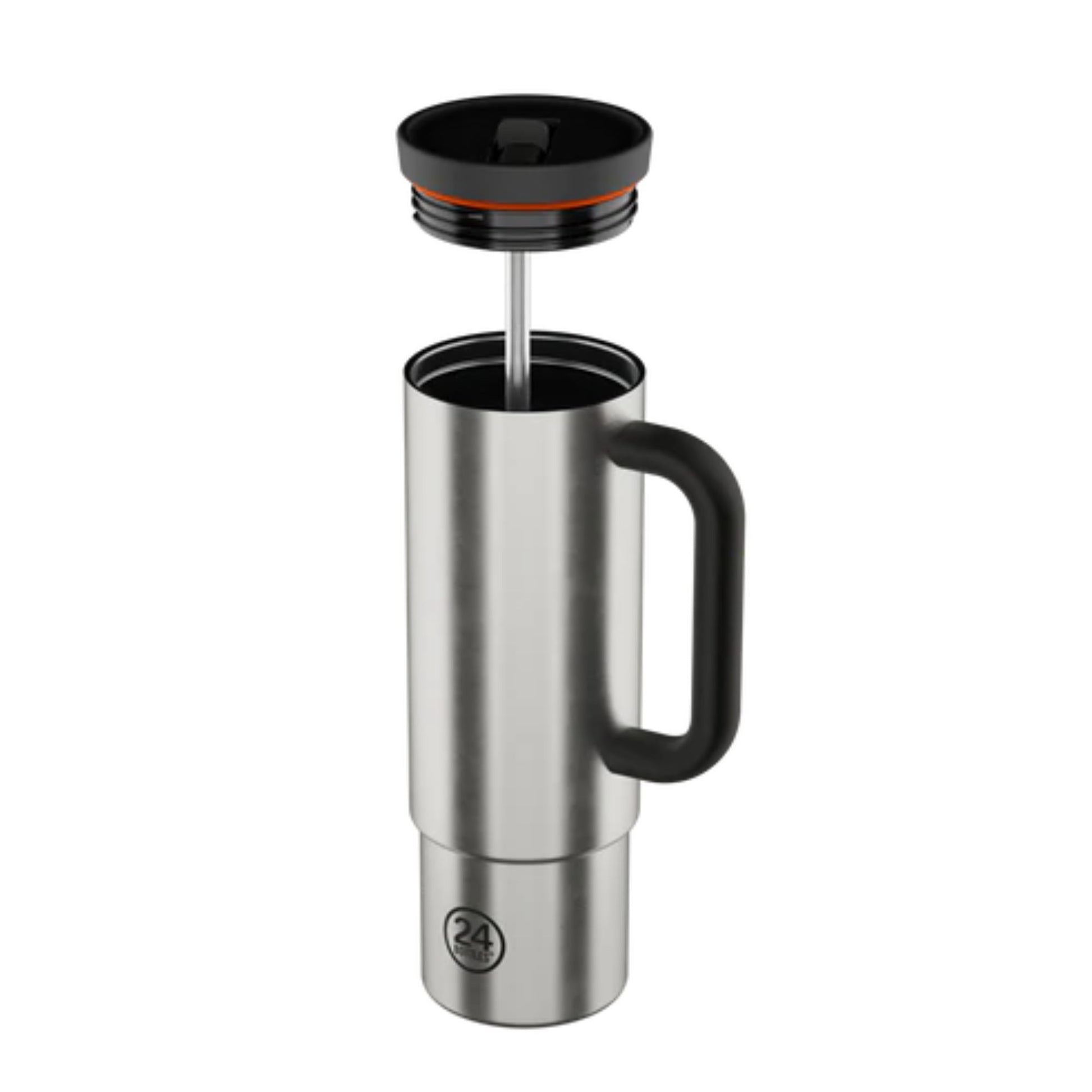 Straw Cup 800 ml Brushed Steel 24bottles