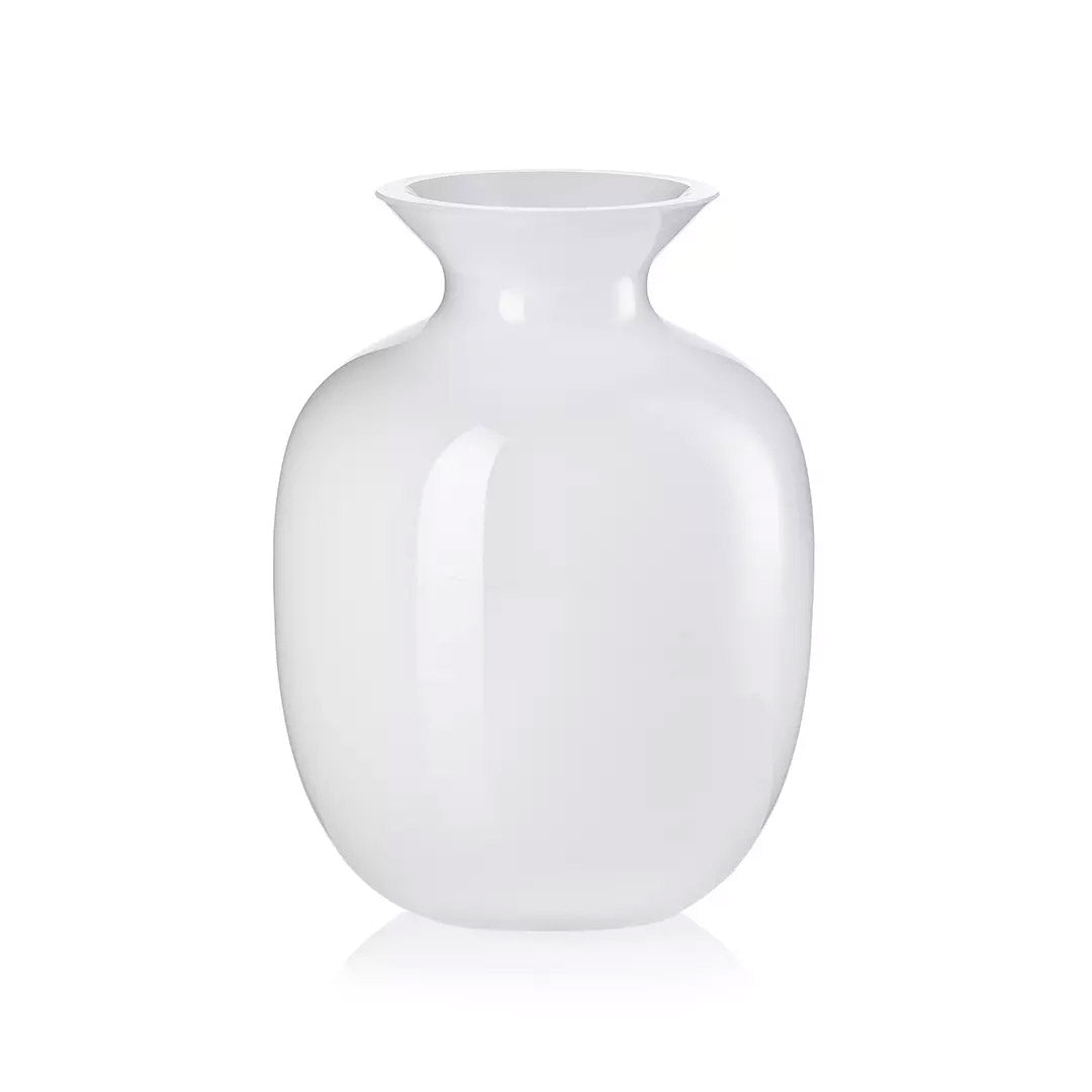 Rialto vaso incamiciato bianco H 24 cm Ivv