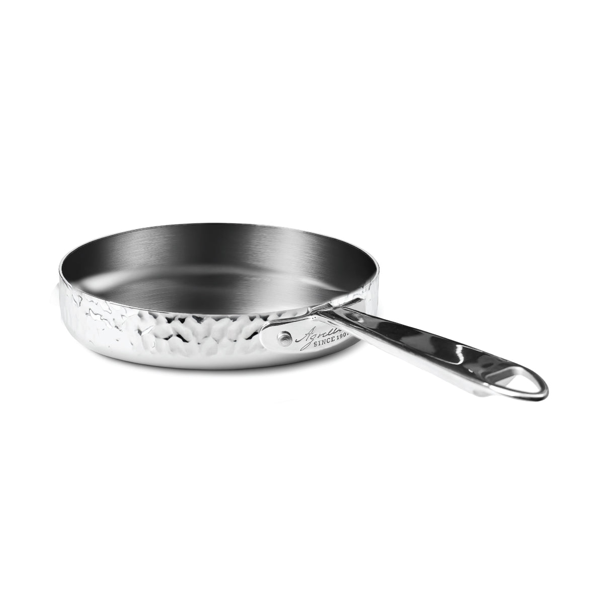 Padella Aluinox Martellato 3Ply 1/Manico 1907 Cm 28 Pentole Agnelli