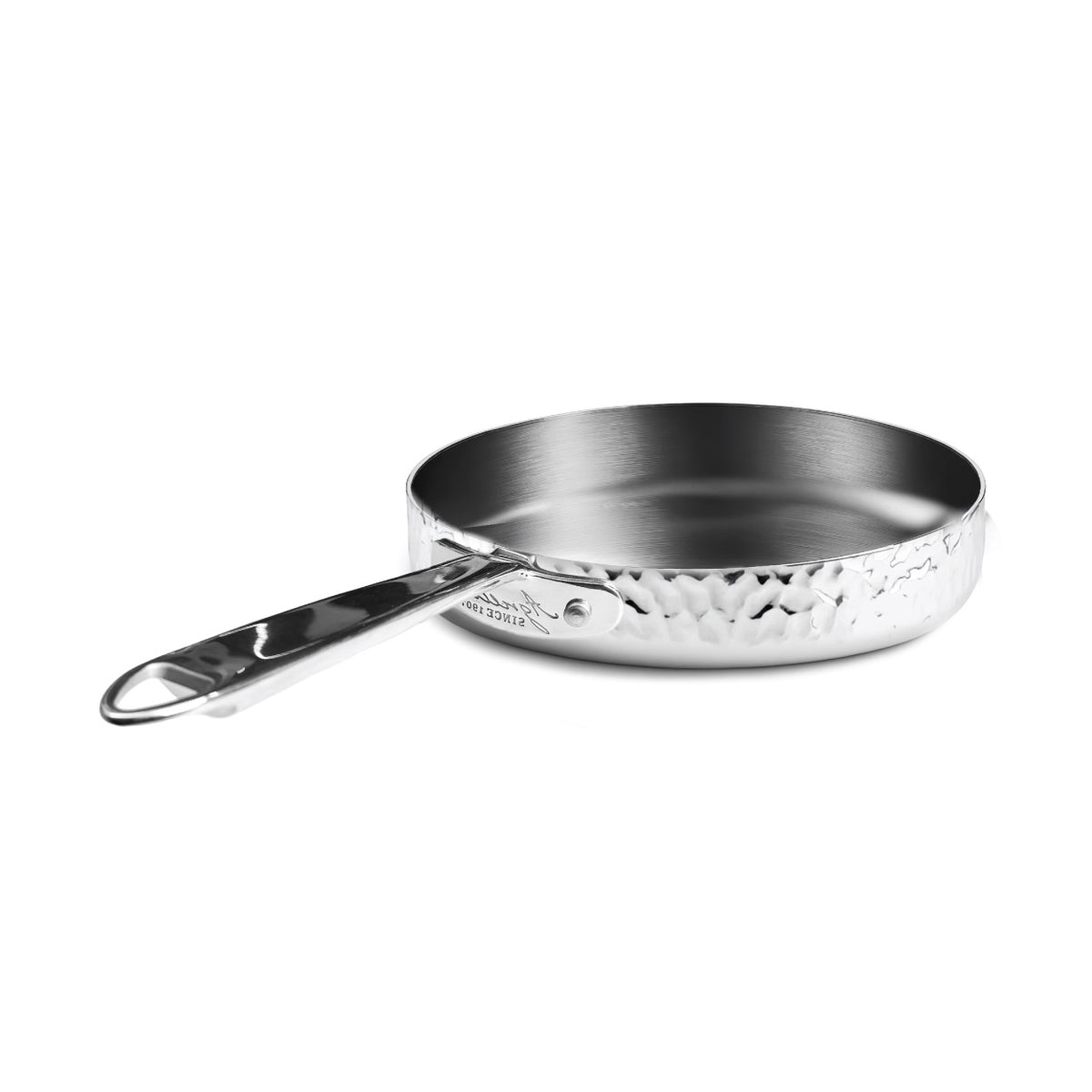 Padella Aluinox Martellato 3Ply 1/Manico 1907 Cm 28 Pentole Agnelli