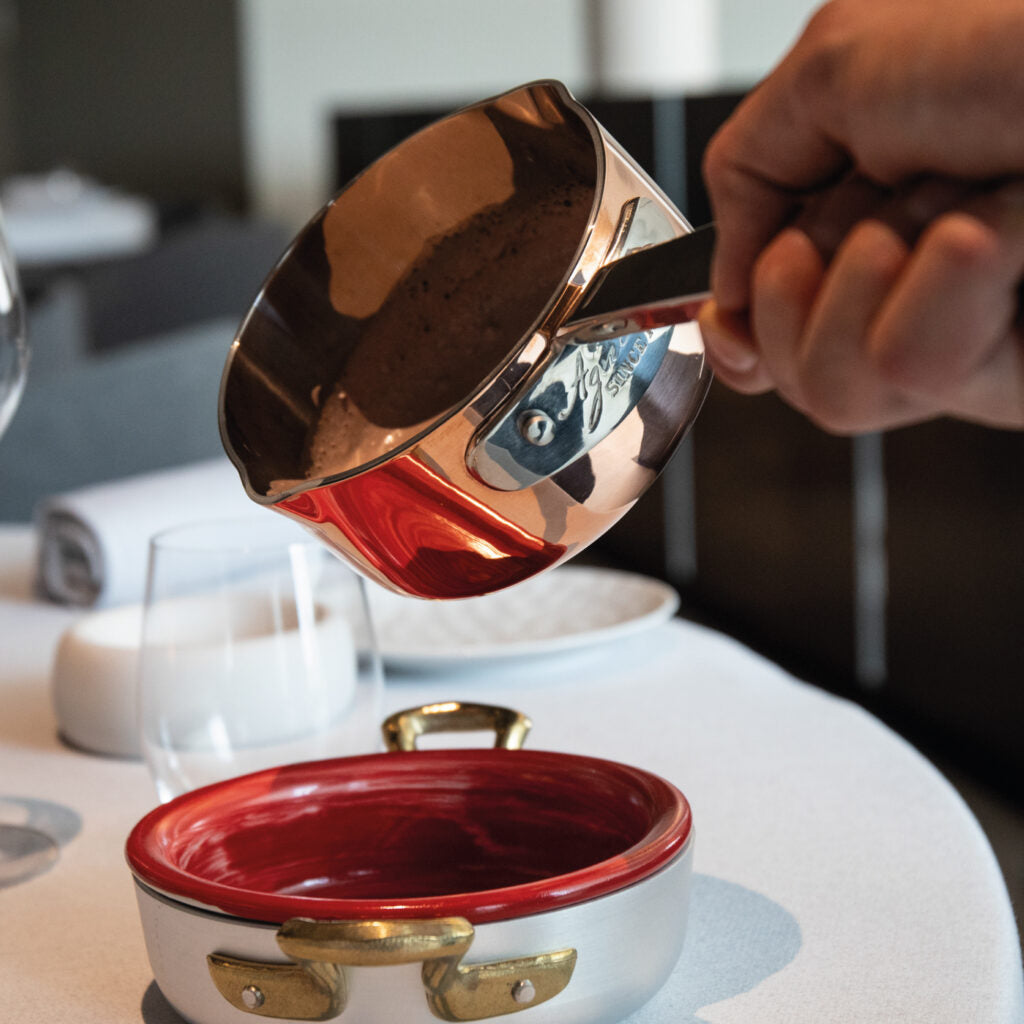 Casseruola Alta 1 manico Copper 4 Induzione Cm 16 Pentole Agnelli