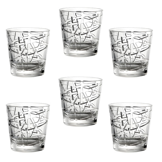 Set 6 Bicchieri David Bicchiere Trasparente Mario Luca Giusti