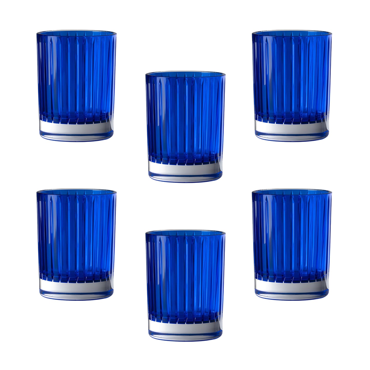Set 6 Bicchieri Pie Bicchiere Royal Blu Mario Luca Giusti
