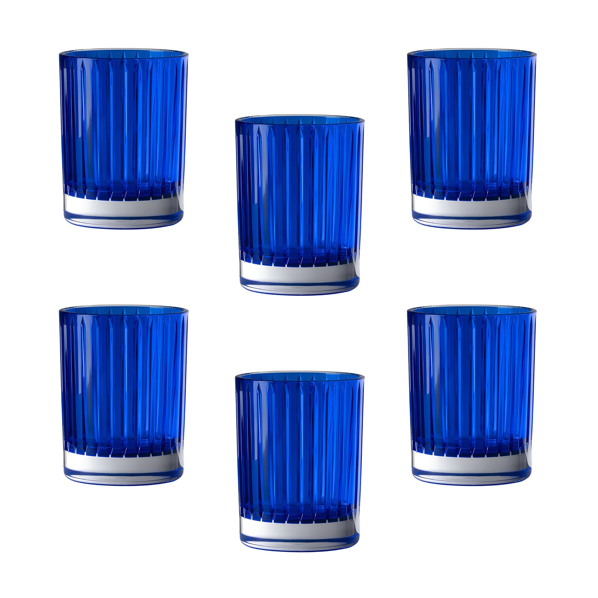 Set 6 Bicchieri Pie Bicchiere Royal Blu Mario Luca Giusti