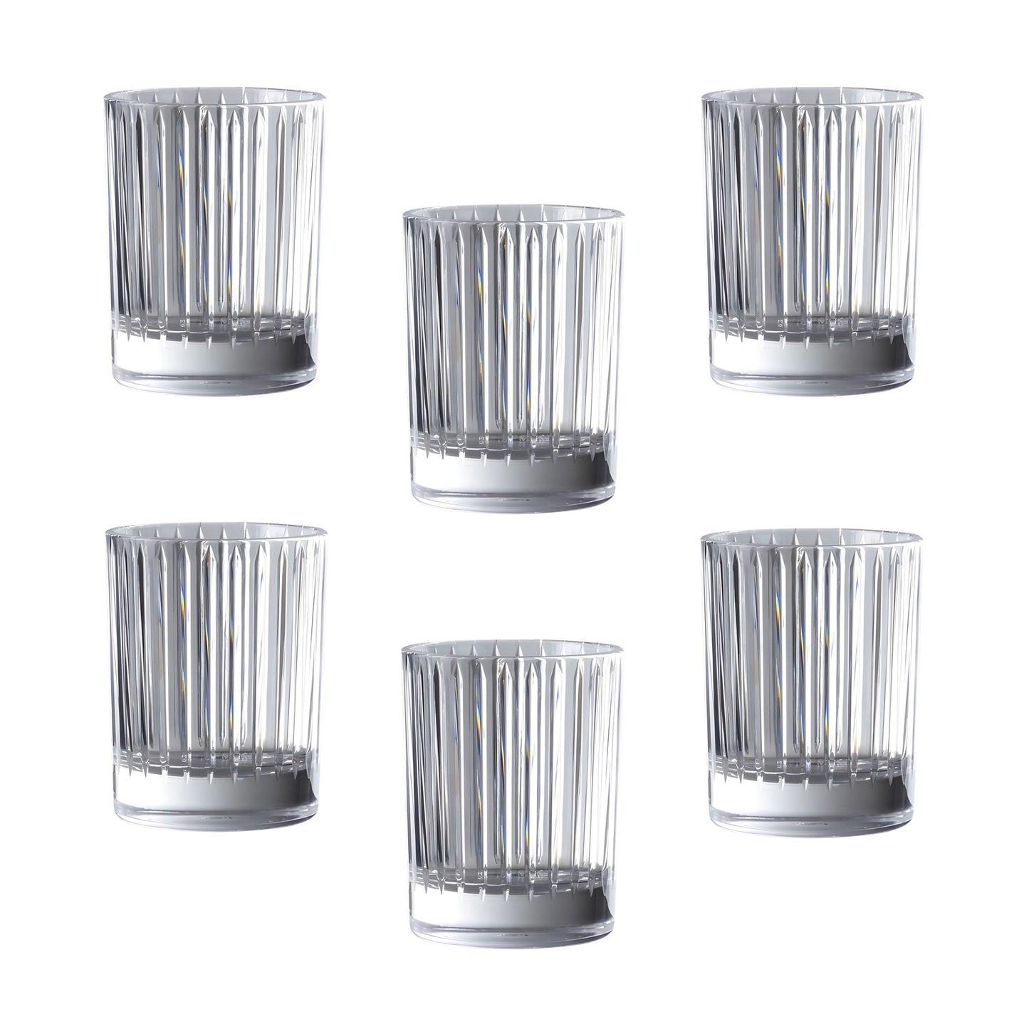 Set 6 Bicchieri Pie Bicchiere Trasparente Mario Luca Giusti