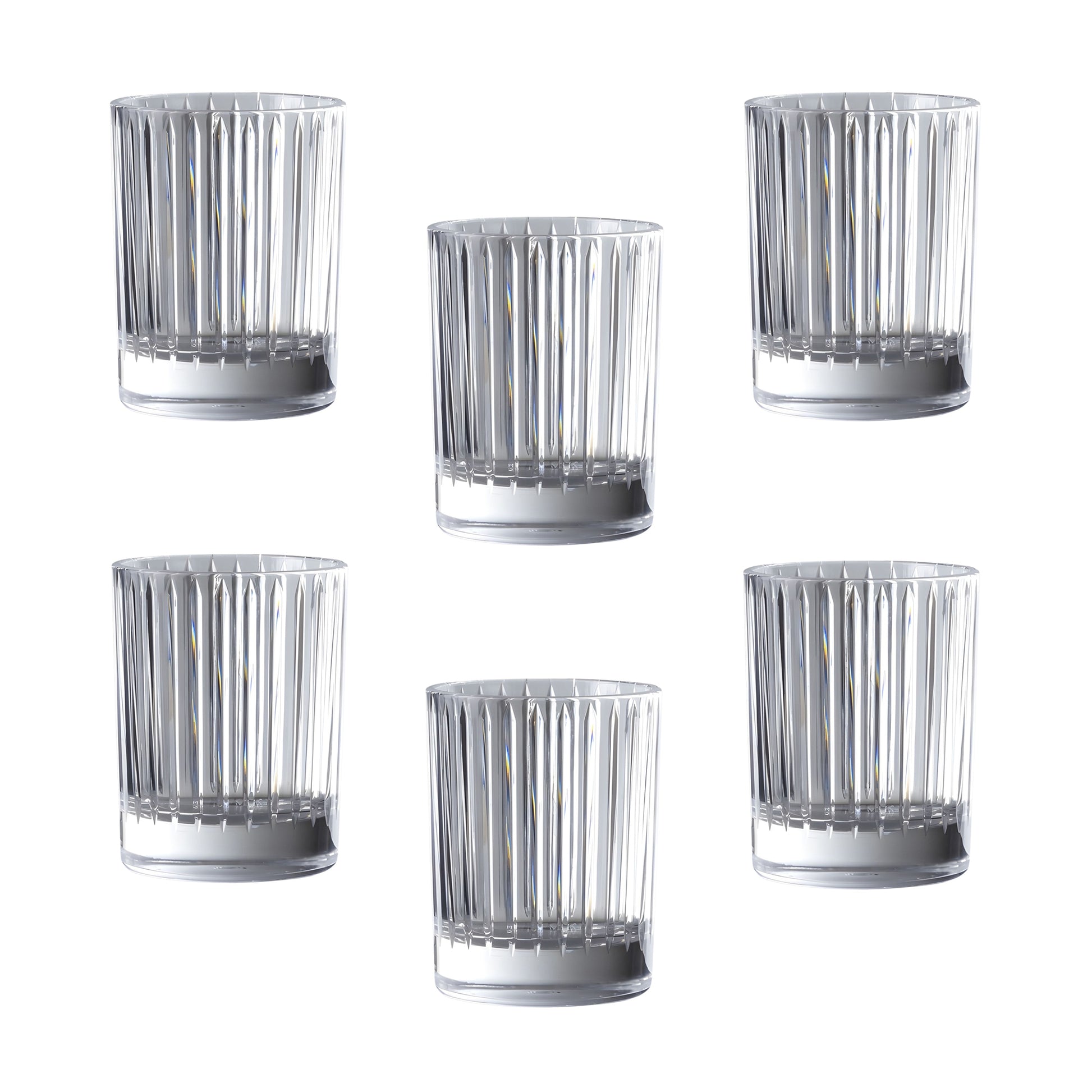 Set 6 Bicchieri Pie Bicchiere Trasparente Mario Luca Giusti