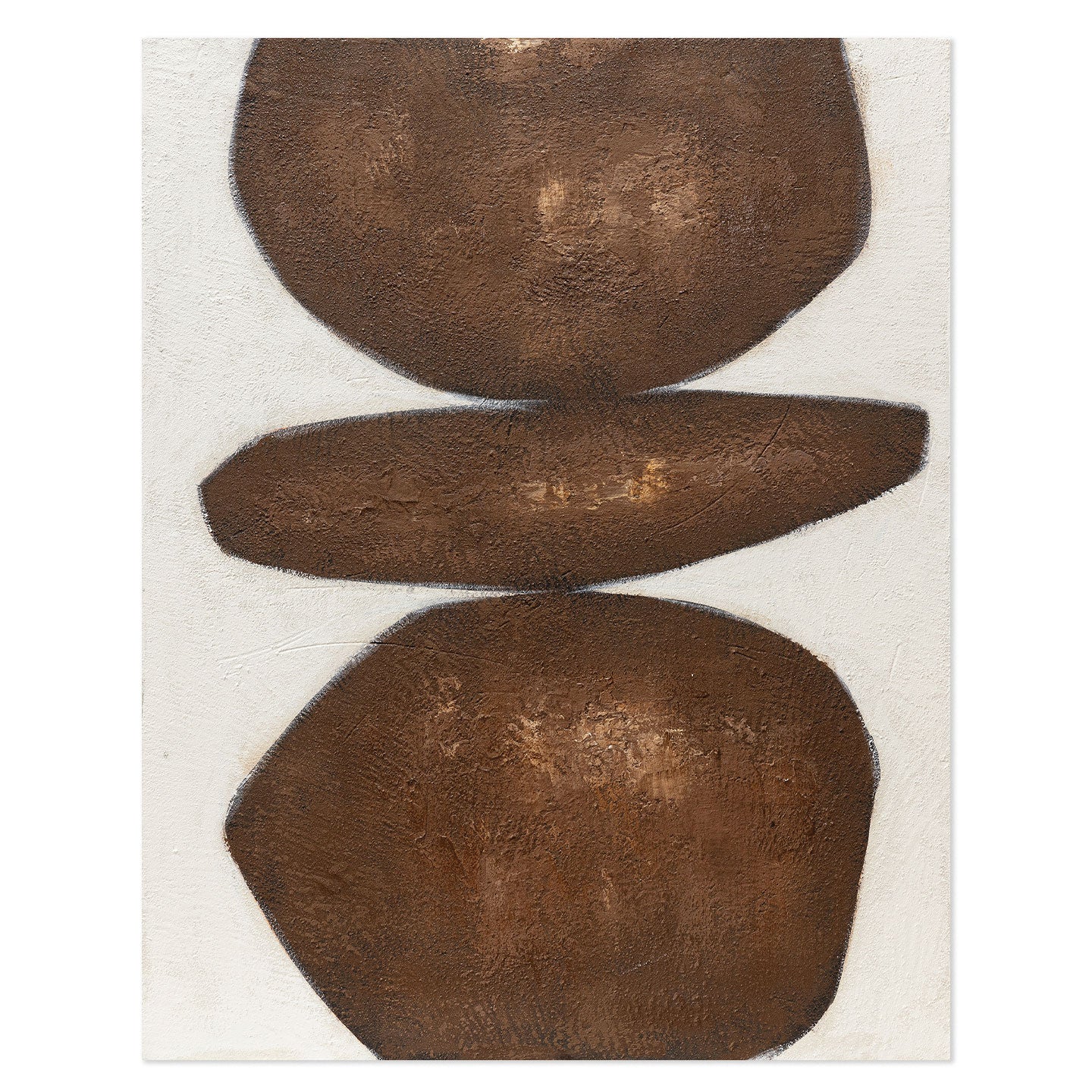 Quadro Stone Balance 80x100 cm Agave Quadri