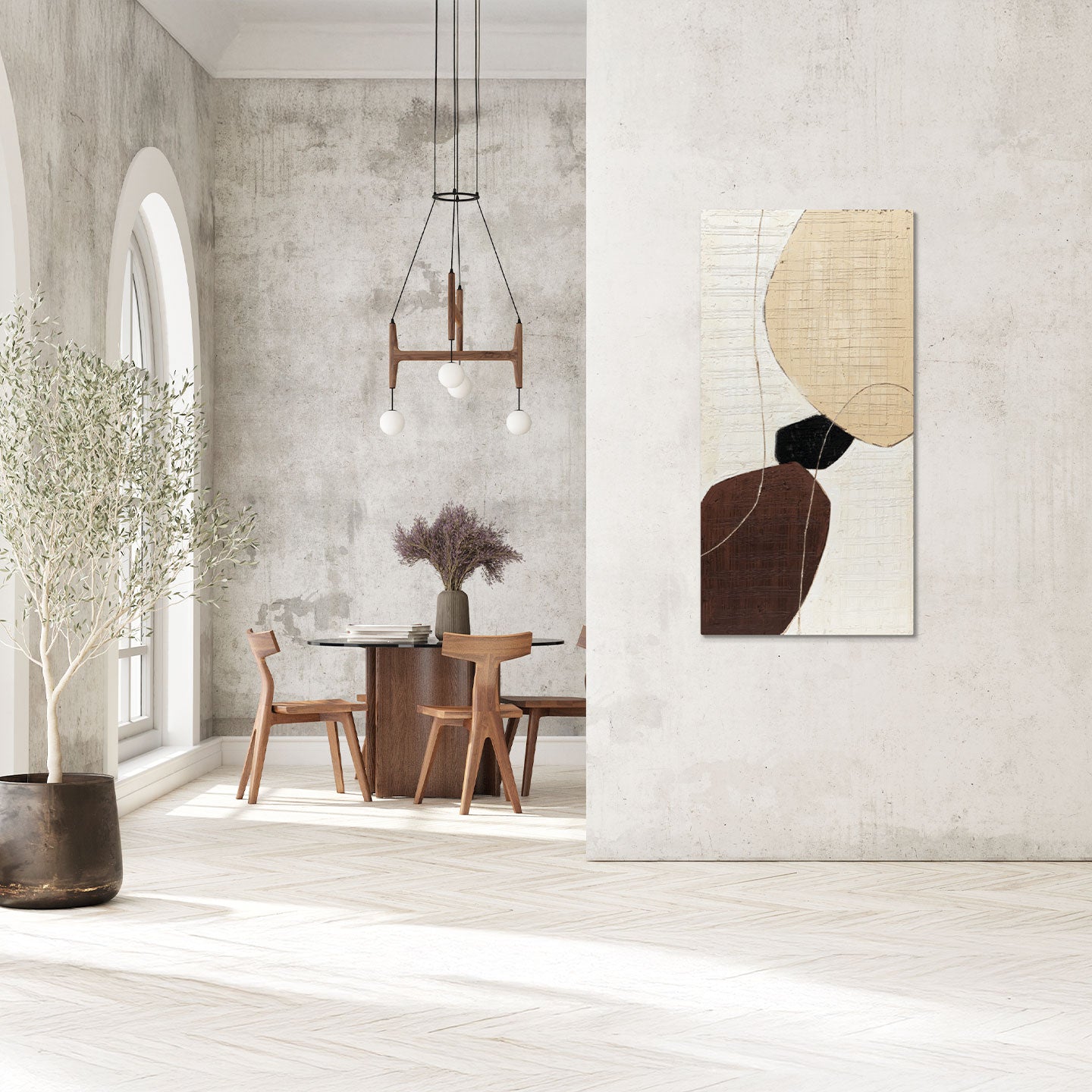 Quadro Menhir 70x140 cm Agave Quadri