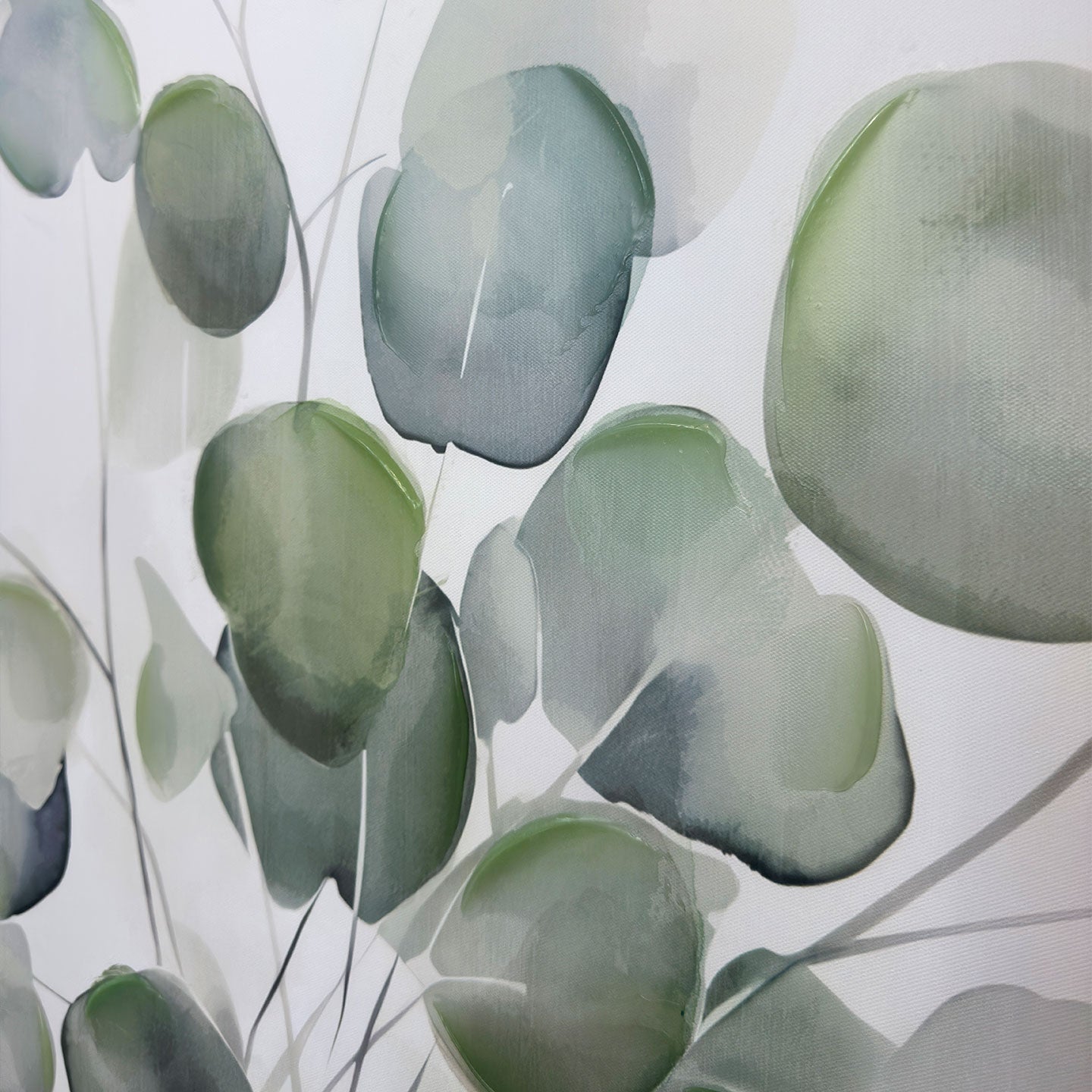 Tela Eucalipto 2 - 60x90 cm Agave Quadri