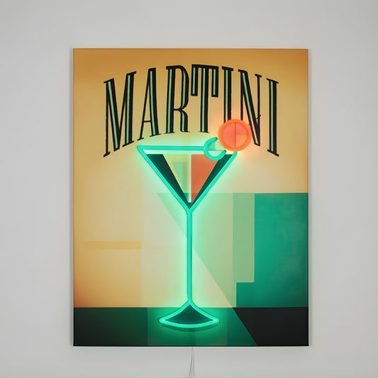 Quadro da Parete LED Neon – Martini Locomocean