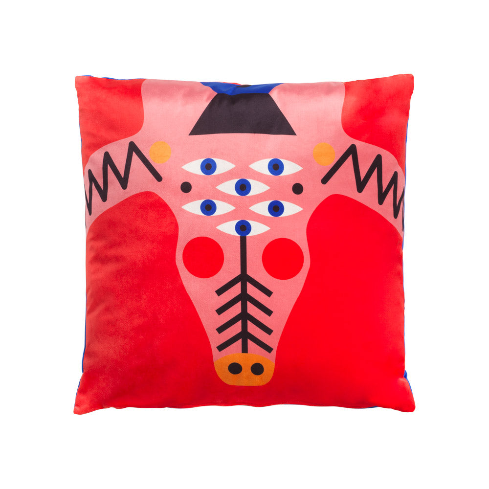 Cushion Oggian Crocopink (45x45cm) Qeeboo