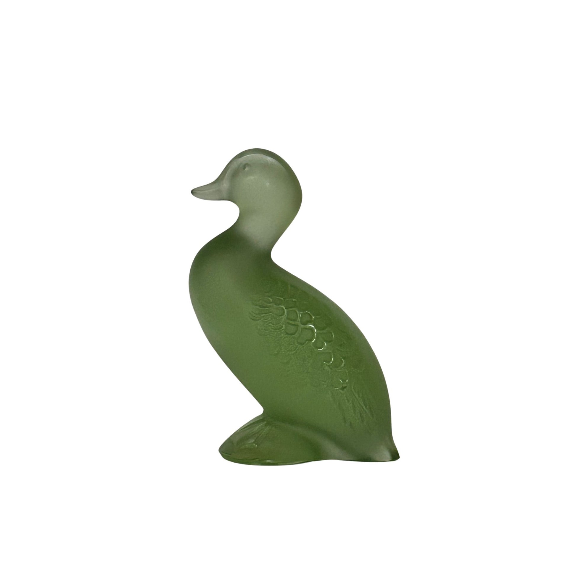 Canard Joyeux Vert – Happy Duck Green in Cristallo Lalique