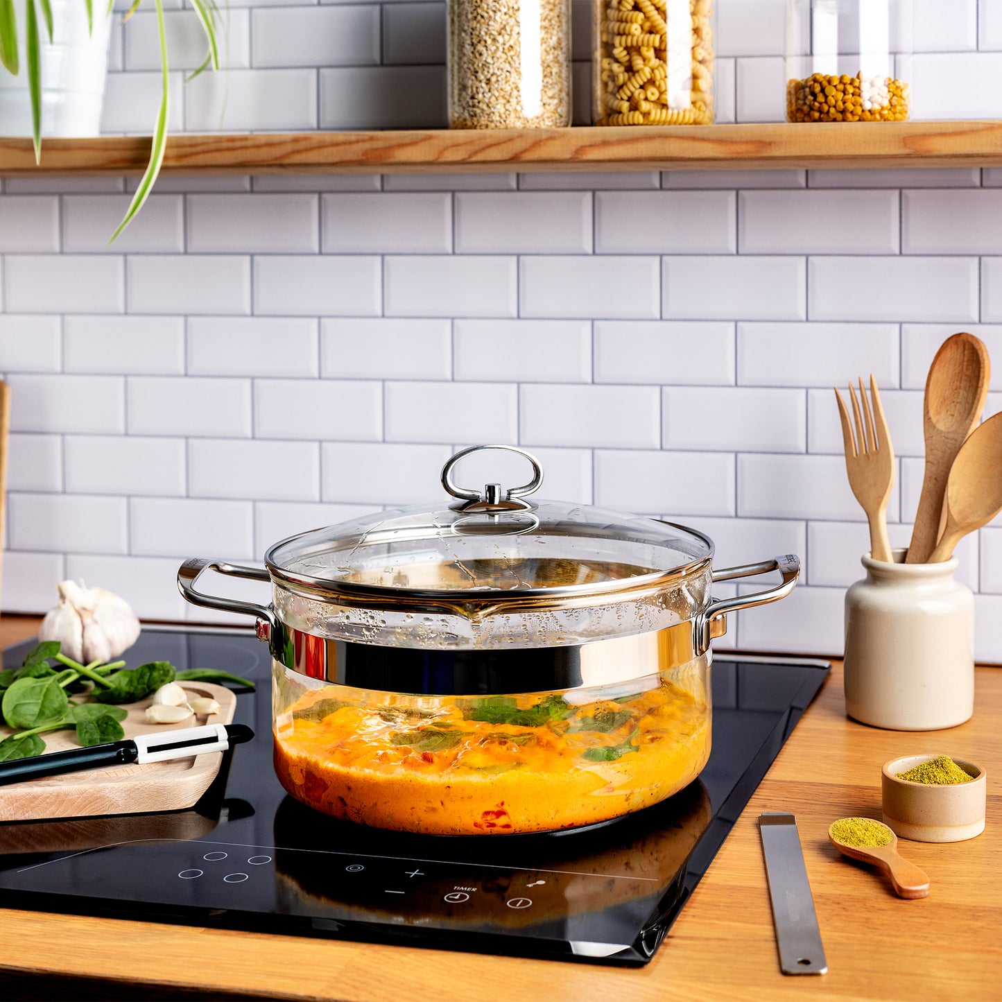 Belissam Casseruola In Vetro Con Coperchio 24 cm Trebonn
