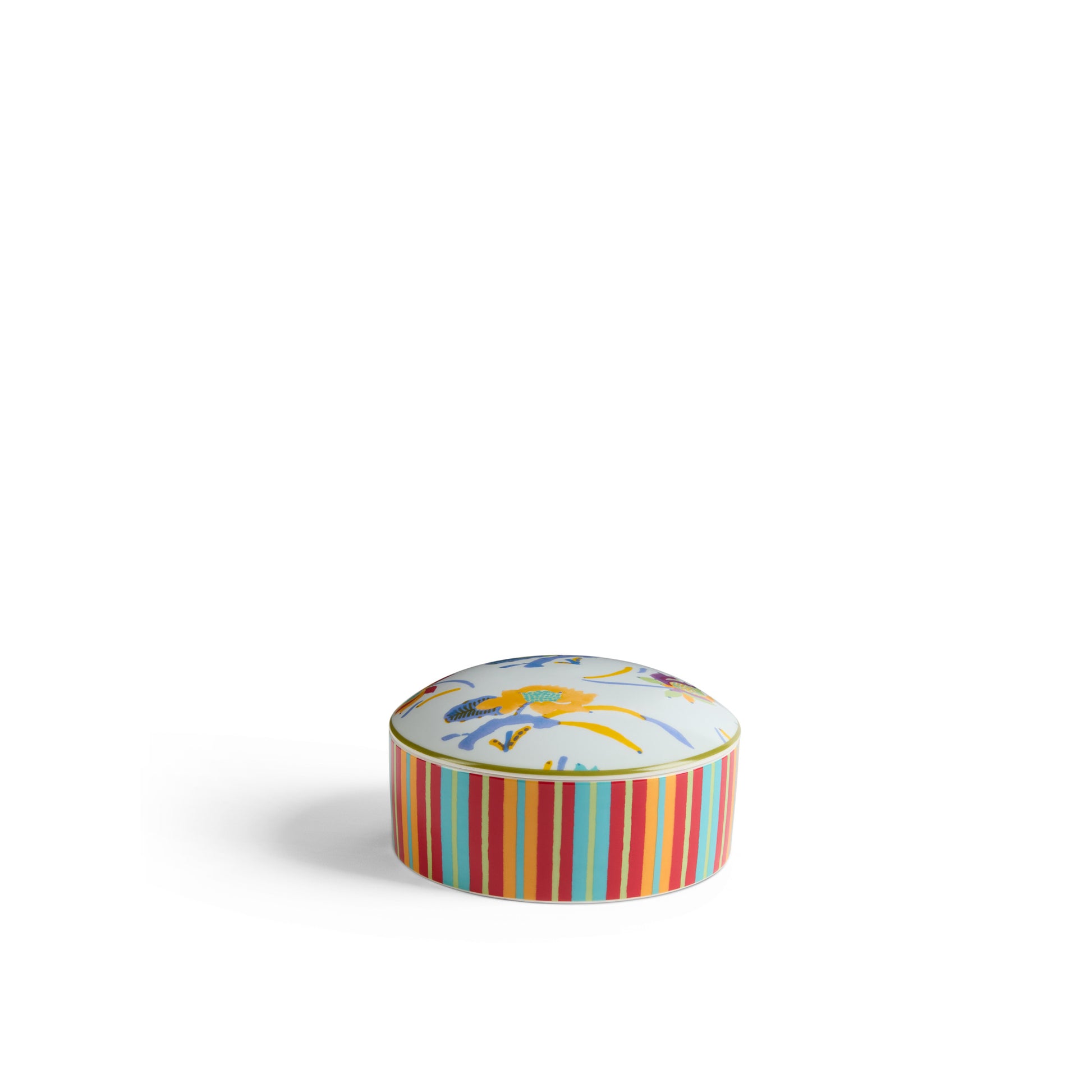 Porcelain Trinket Box Japanese Light Blue Lisa Corti