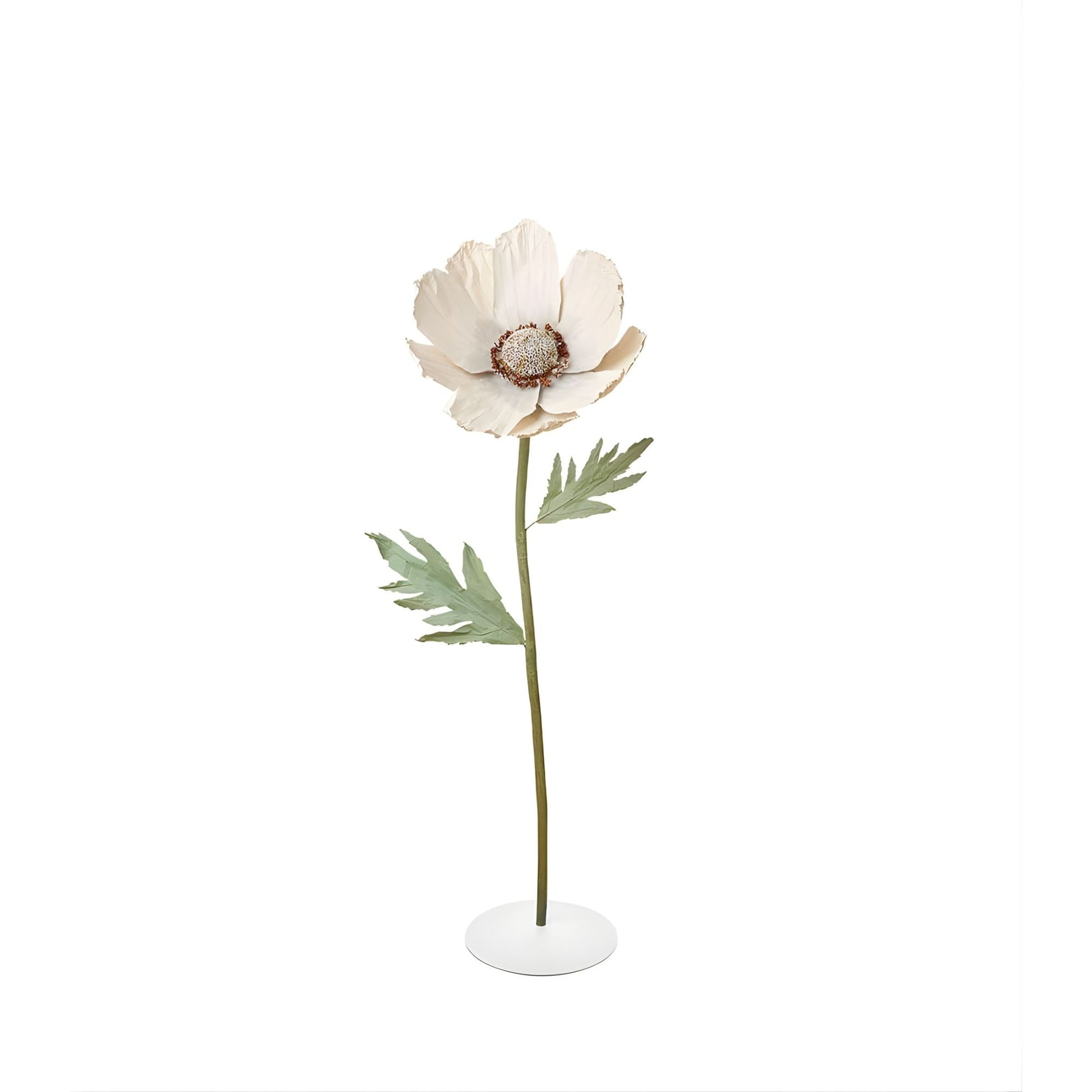 Fiore Decorativo Con Base 155H - Margherita L'oca Nera