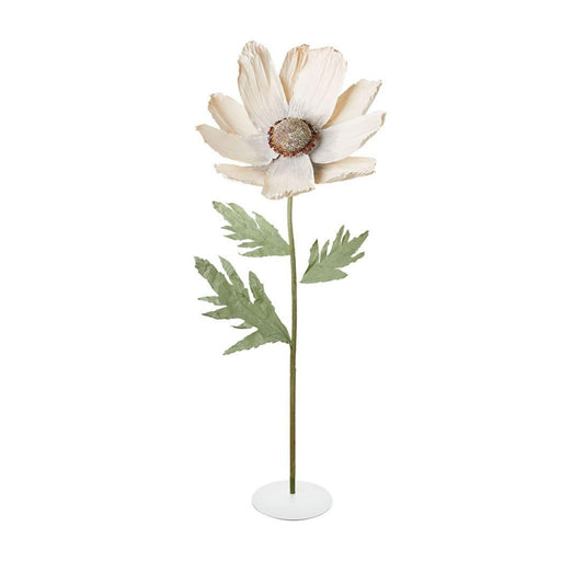 Fiore Decorativo Con Base 200H - Margherita L'oca Nera