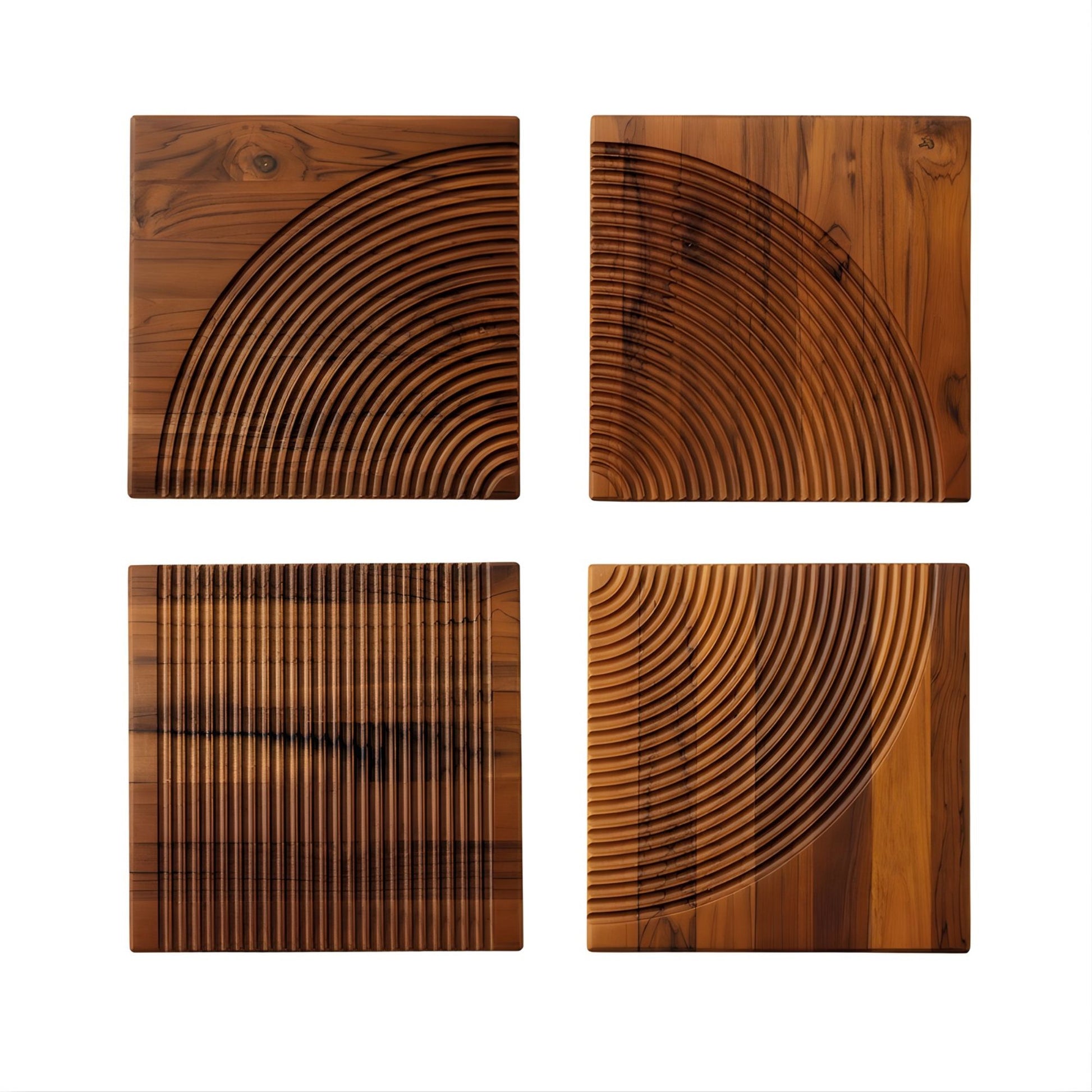 Tagliere Set 4 Pezzi Legno Teak 28 cm Sambonet