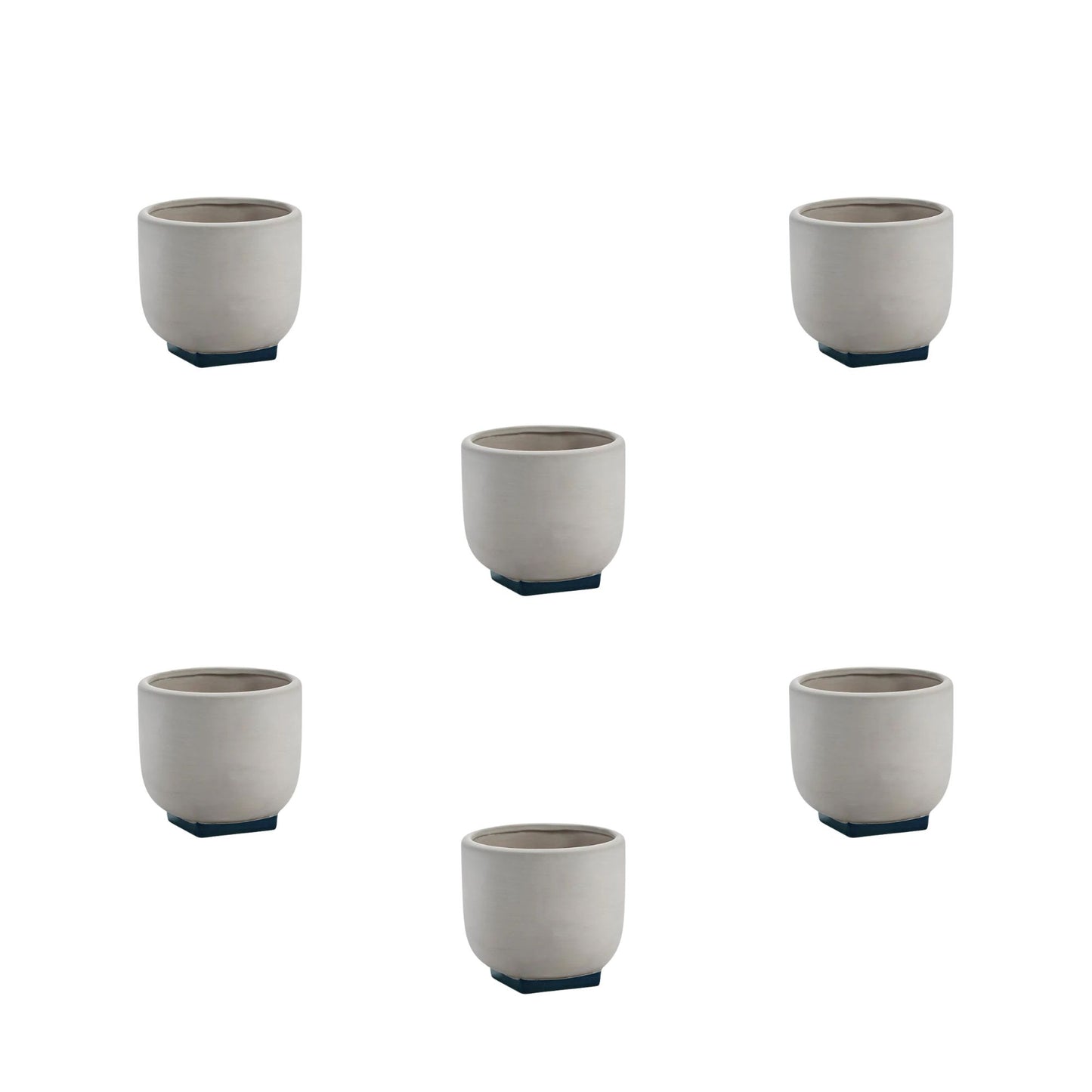 Set 6 Vasi da fiori 01 grigio - rosa blu scuro Serax