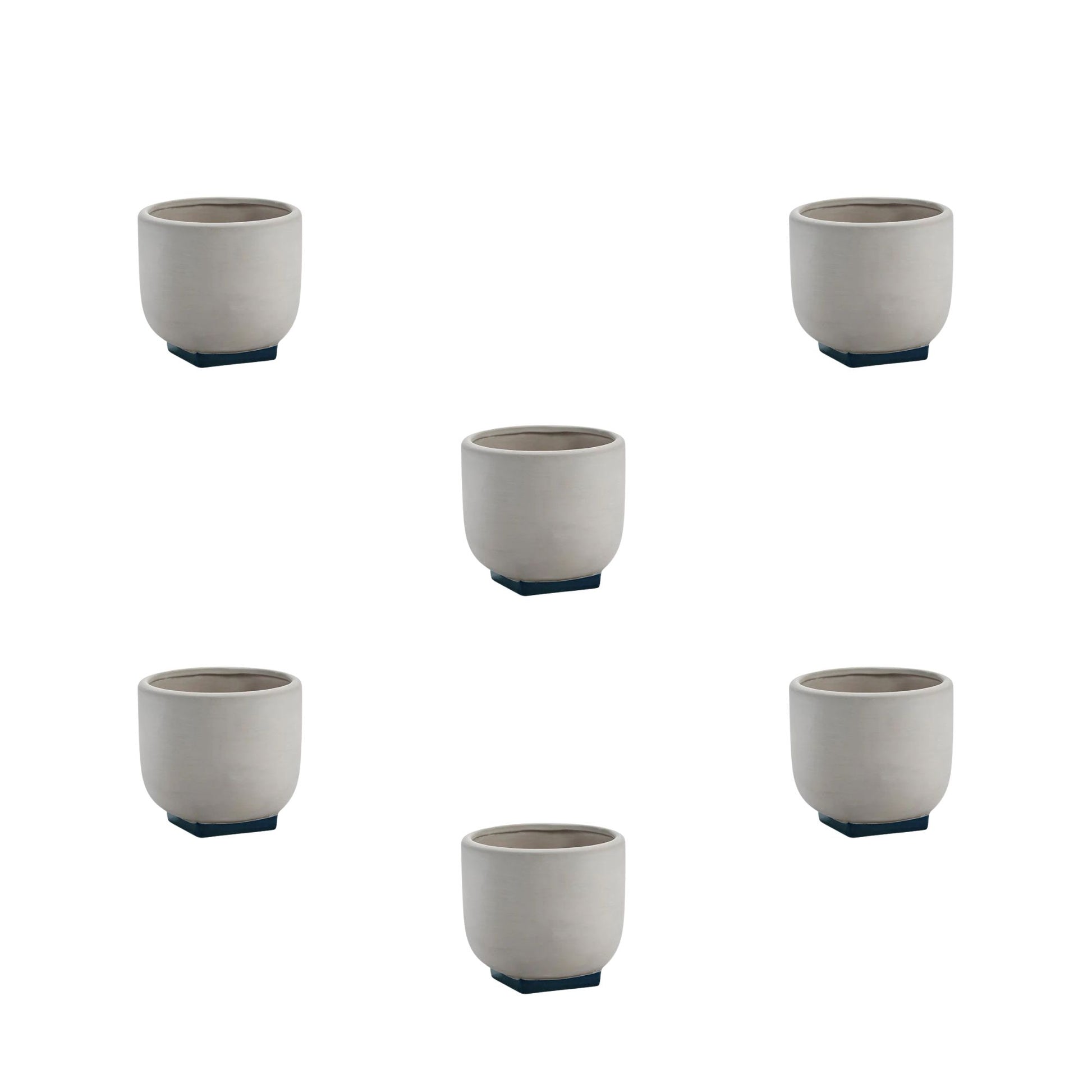 Set 6 Vasi da fiori 01 grigio - rosa blu scuro Serax