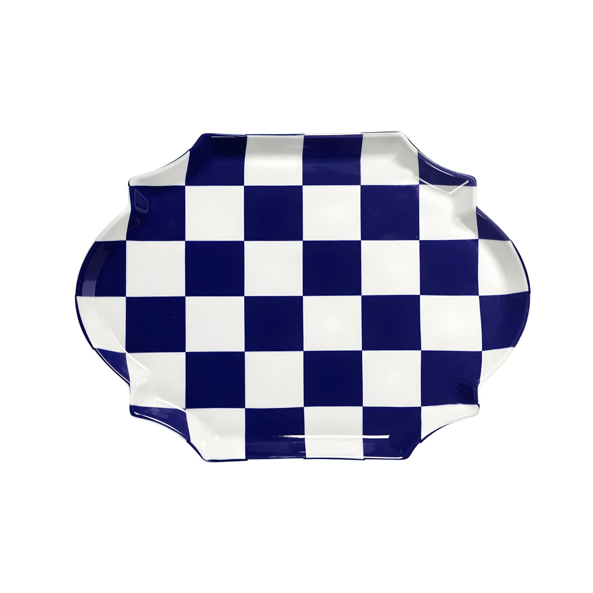 Piatto da portata ovale blu - bianco Fête des Bêtes Les Objets Mouleversants Serax