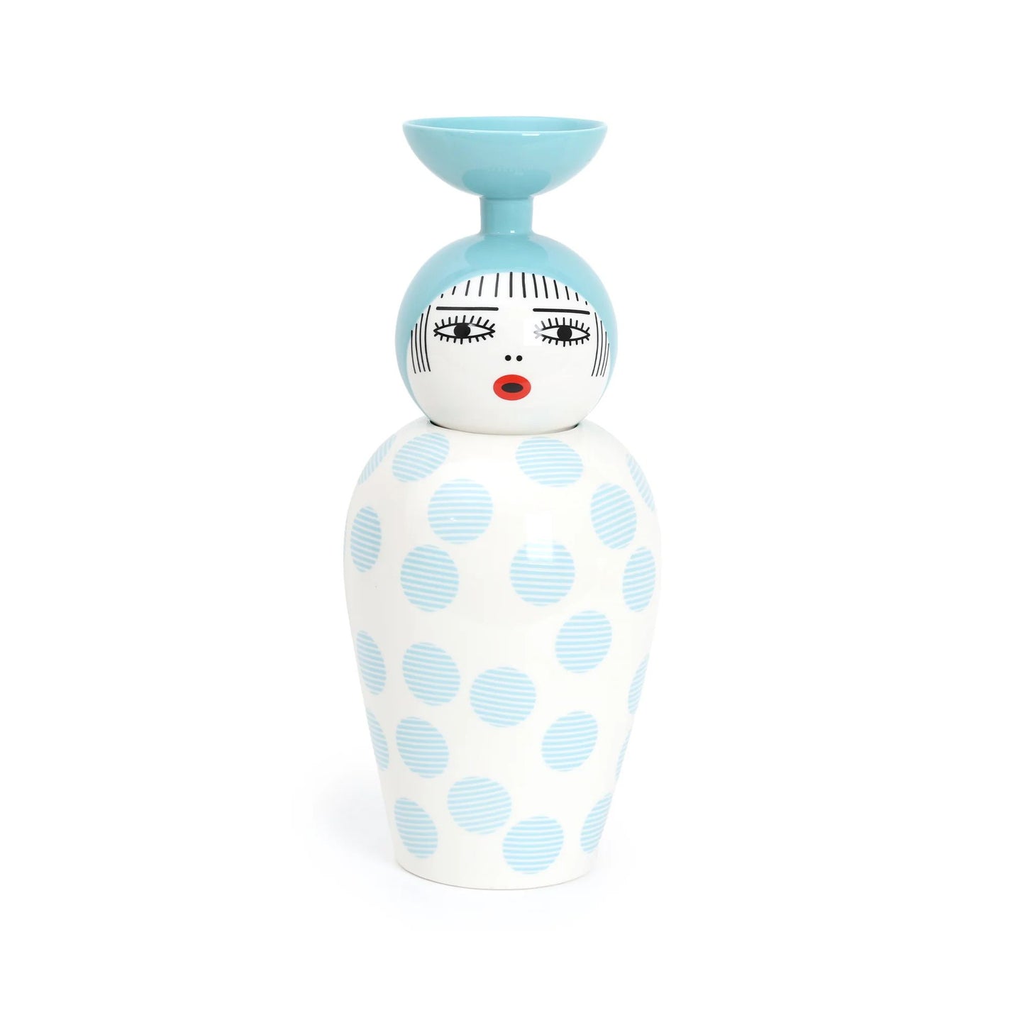 Vaso In Dolomite Con Coperchio-Coppa Le Canopie Kiki Seletti