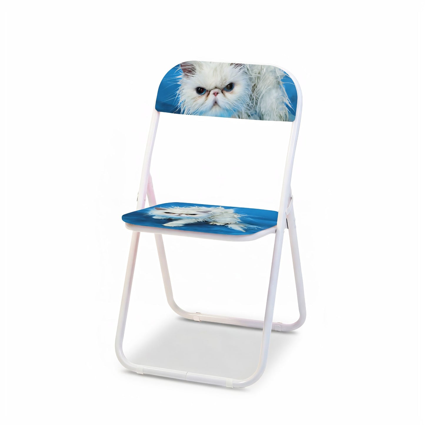 Sedia Metallo Pieghevole Toiletpaper Home Angry Cat Seletti
