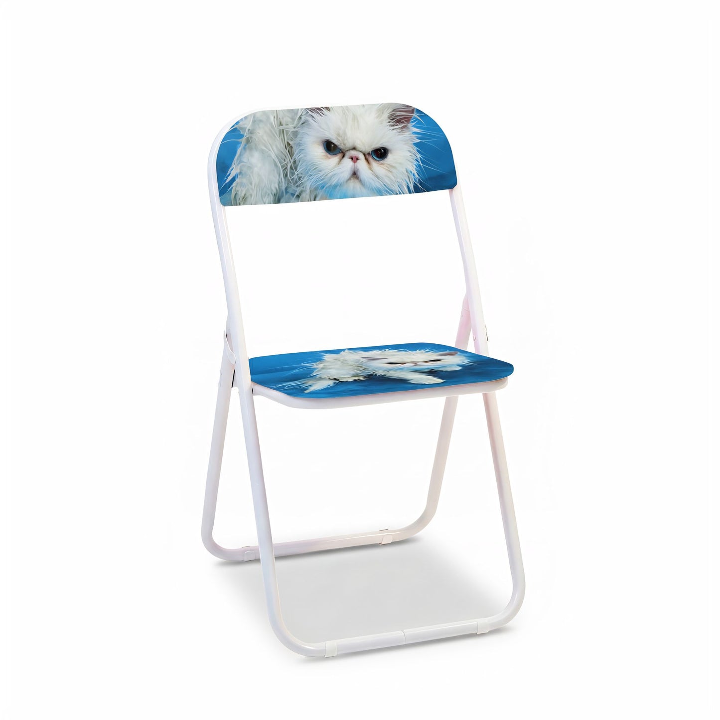 Sedia Metallo Pieghevole Toiletpaper Home Angry Cat Seletti