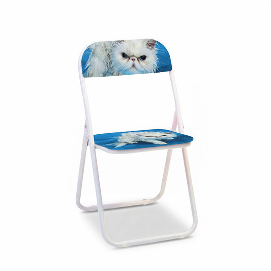 Sedia Metallo Pieghevole Toiletpaper Home Angry Cat Seletti