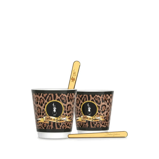 Set 2 Bicchierini e 2 Palette Leopardo Bialetti Exclusive