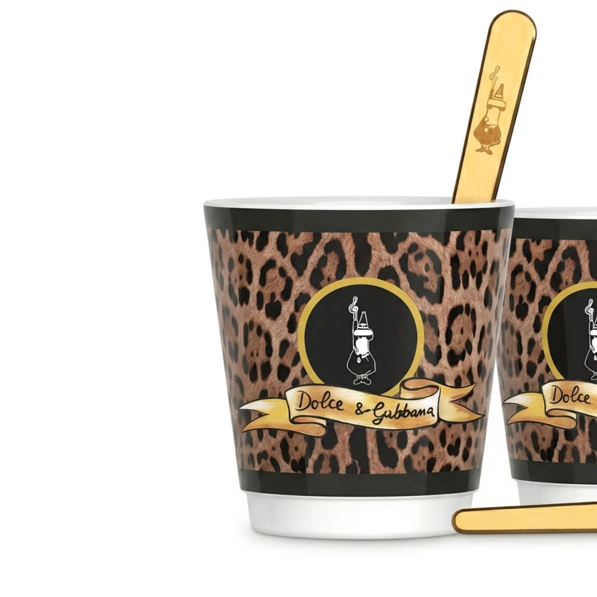 Set 2 Bicchierini e 2 Palette Leopardo Bialetti Exclusive