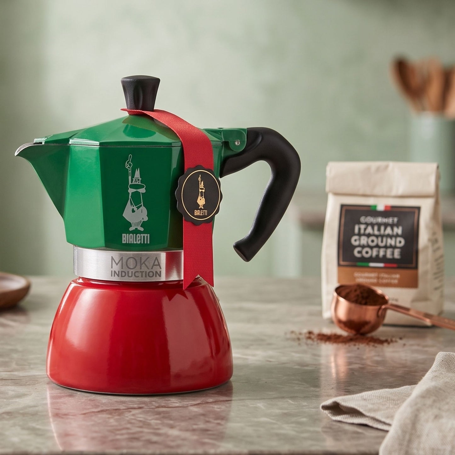 Moka Induction 6 Tazze Italia Bialetti Exclusive
