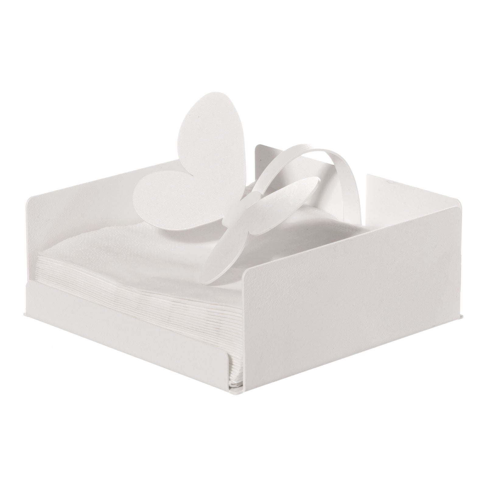 Porta Tovaglioli Butterfly Bianco Arti E Mestieri