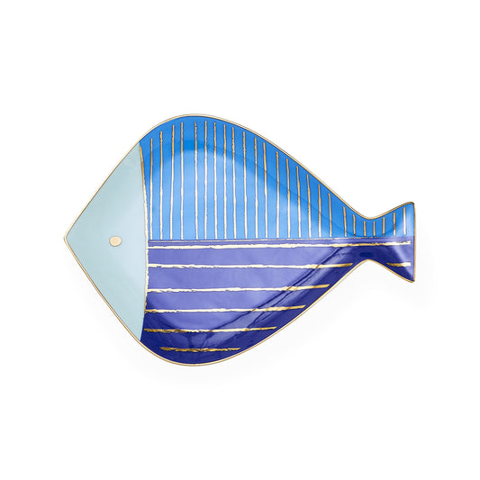 Vassoio rotondo a forma di banco di pesci Jonathan Adler
