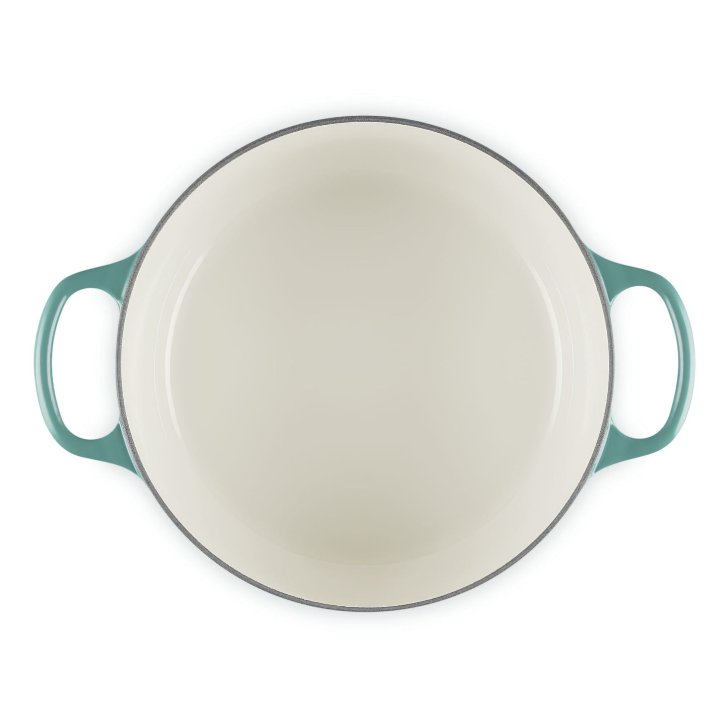 Cocotte rotonda Evolution in ghisa vetrificata 28 Cm Bleu Riviera Le Creuset