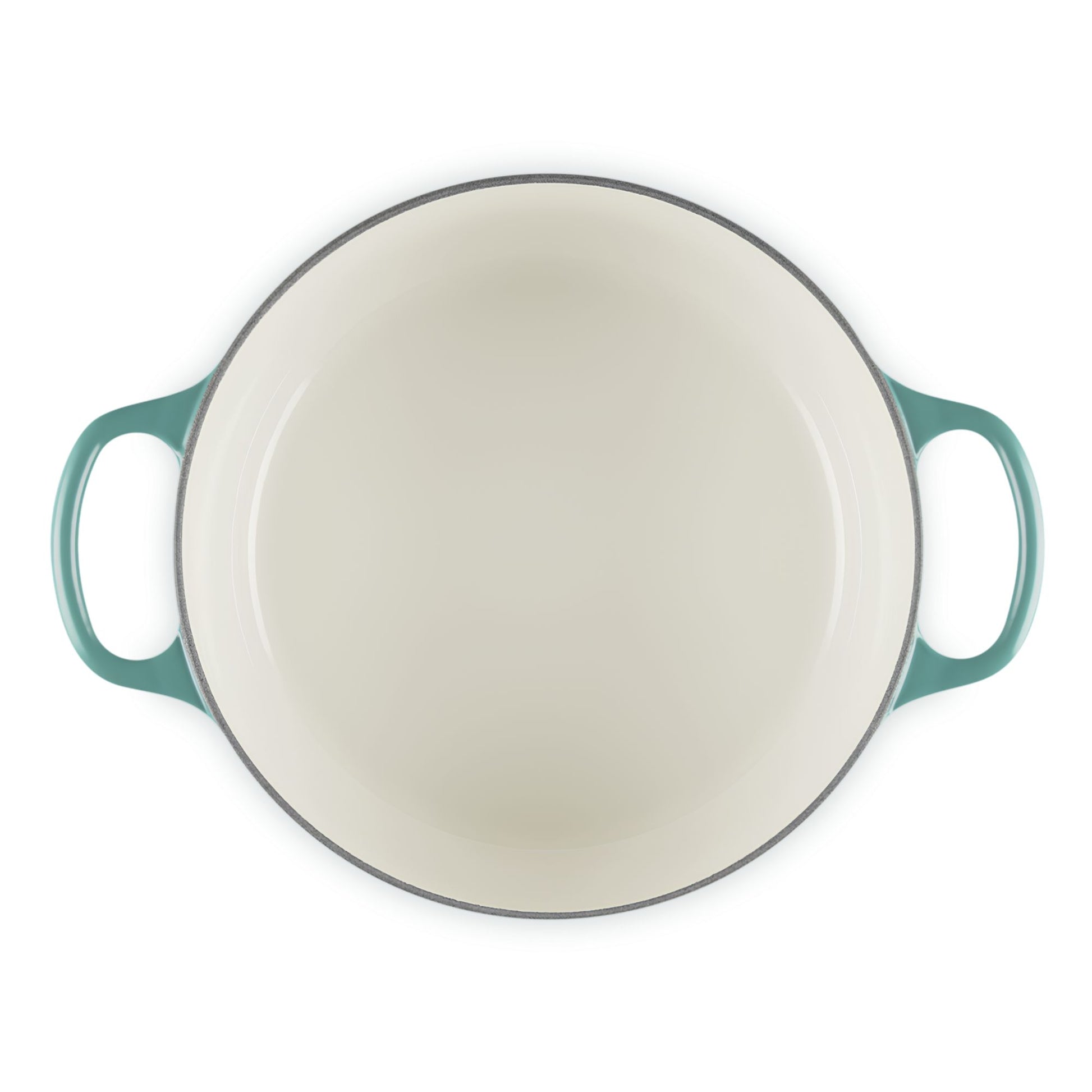 Cocotte rotonda Evolution in ghisa vetrificata 28 Cm Bleu Riviera Le Creuset