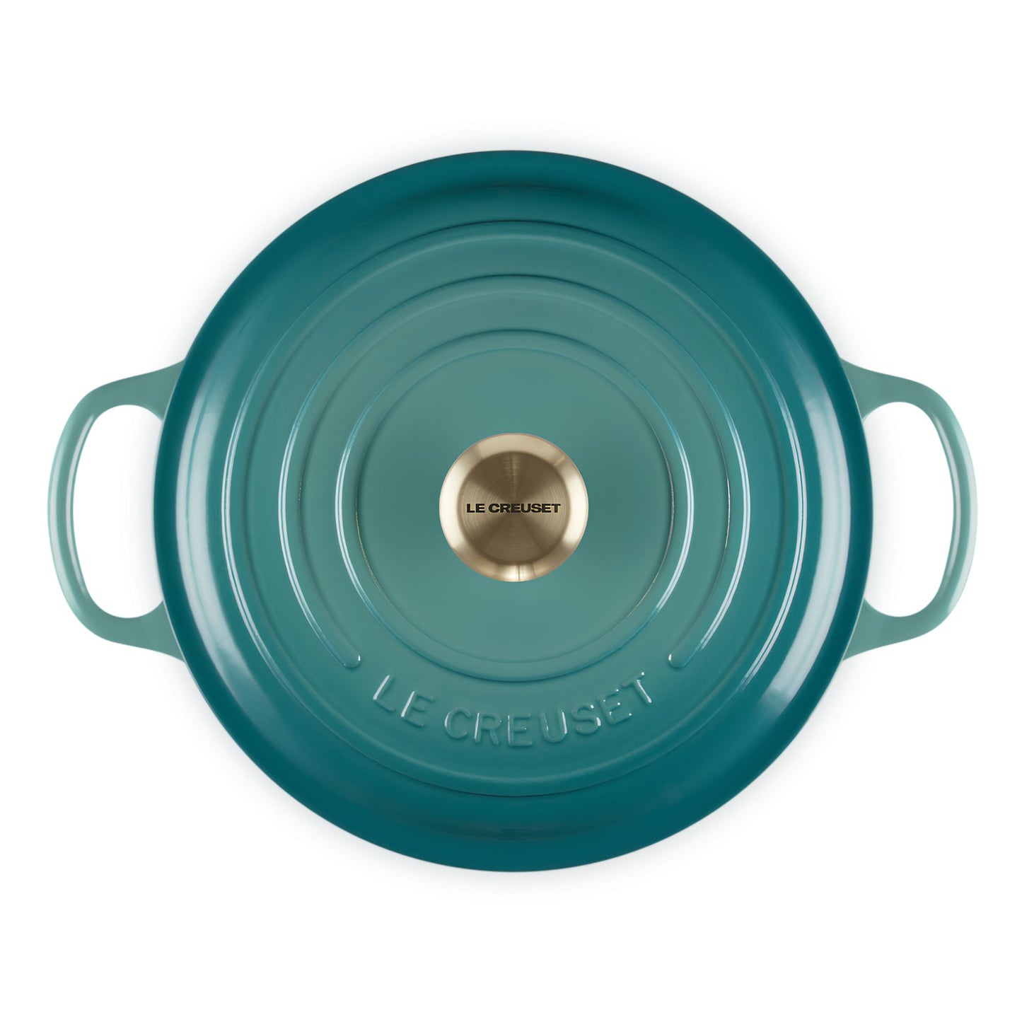 Cocotte rotonda Evolution in ghisa vetrificata 28 Cm Bleu Riviera Le Creuset