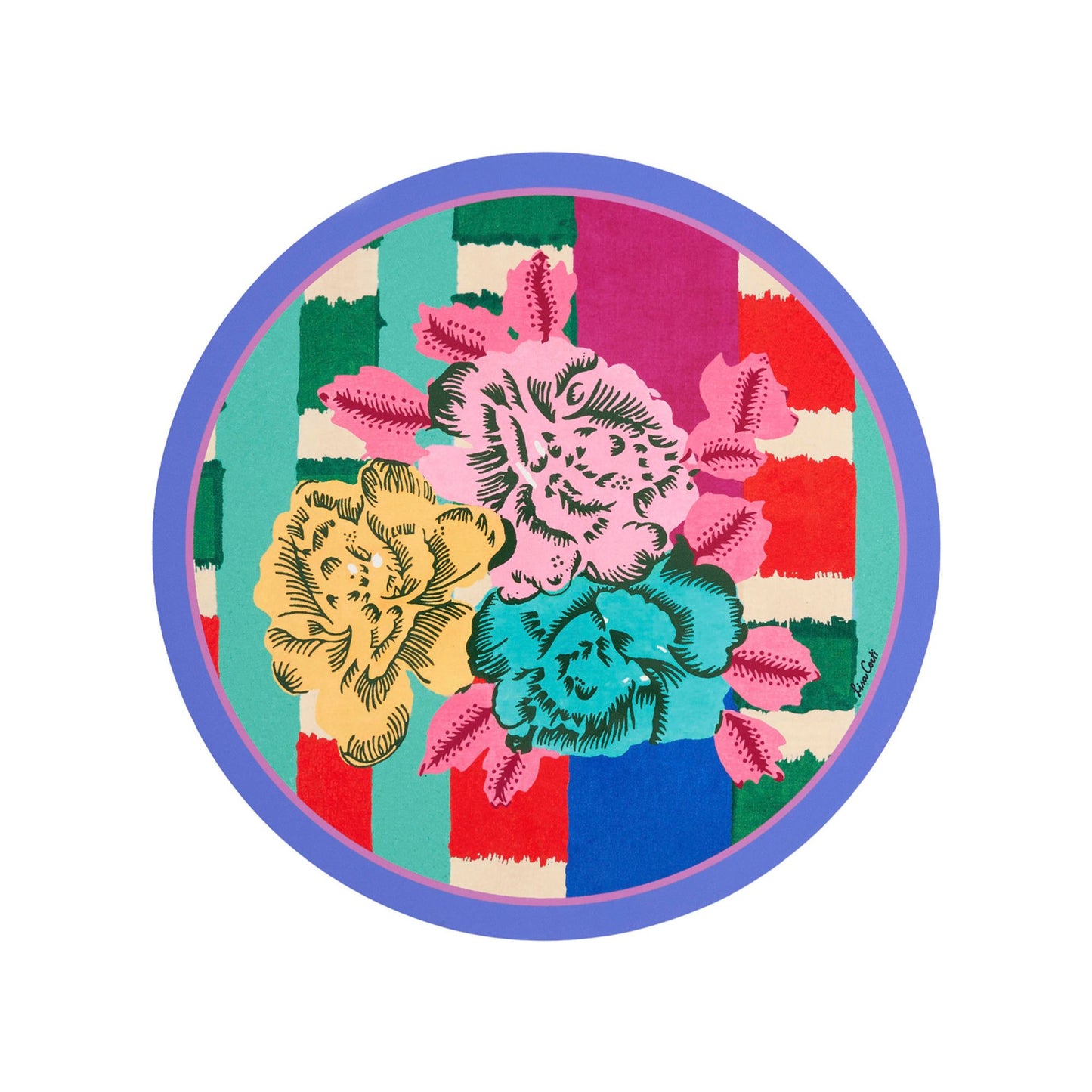 Place Mat Masonite Diam 39 Con Sughero Ankara Lisa Corti