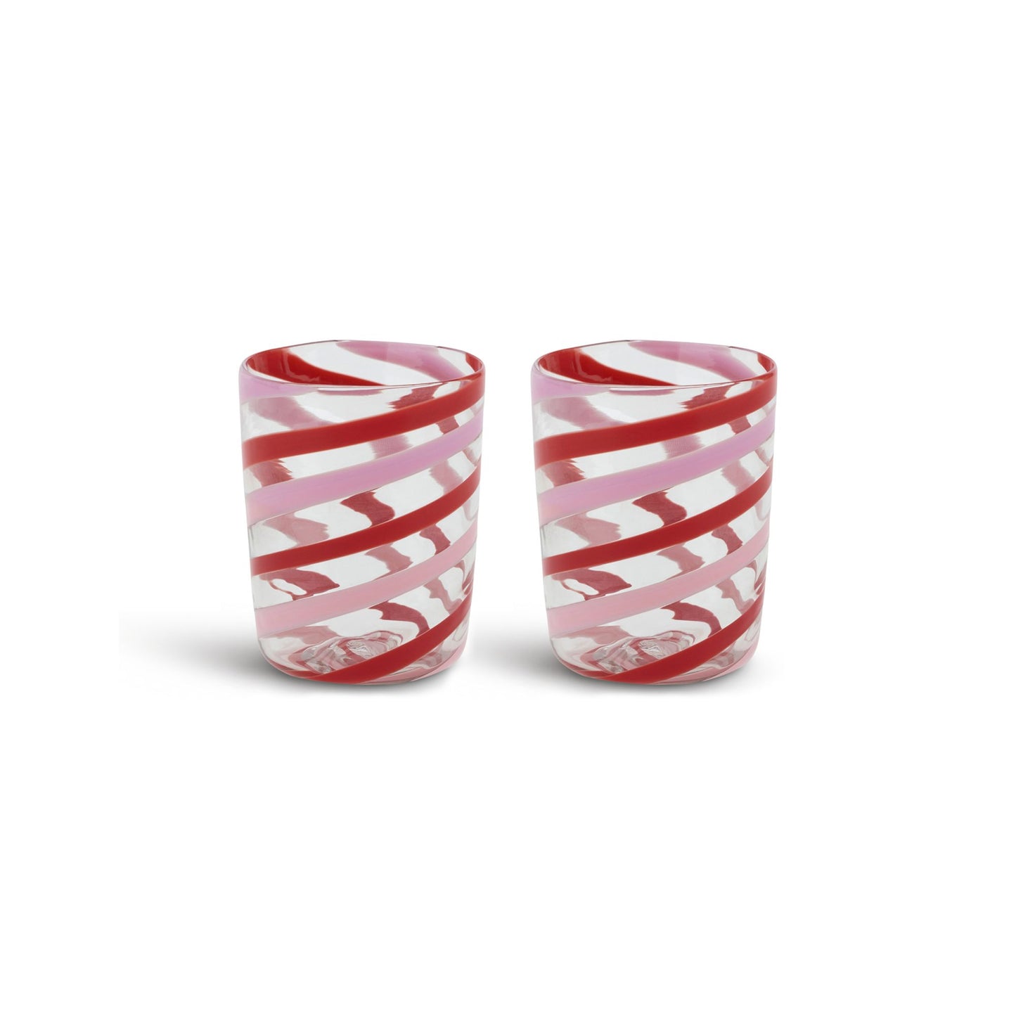 Decorative Glasses X 2 Canna Spiral Lisa Corti