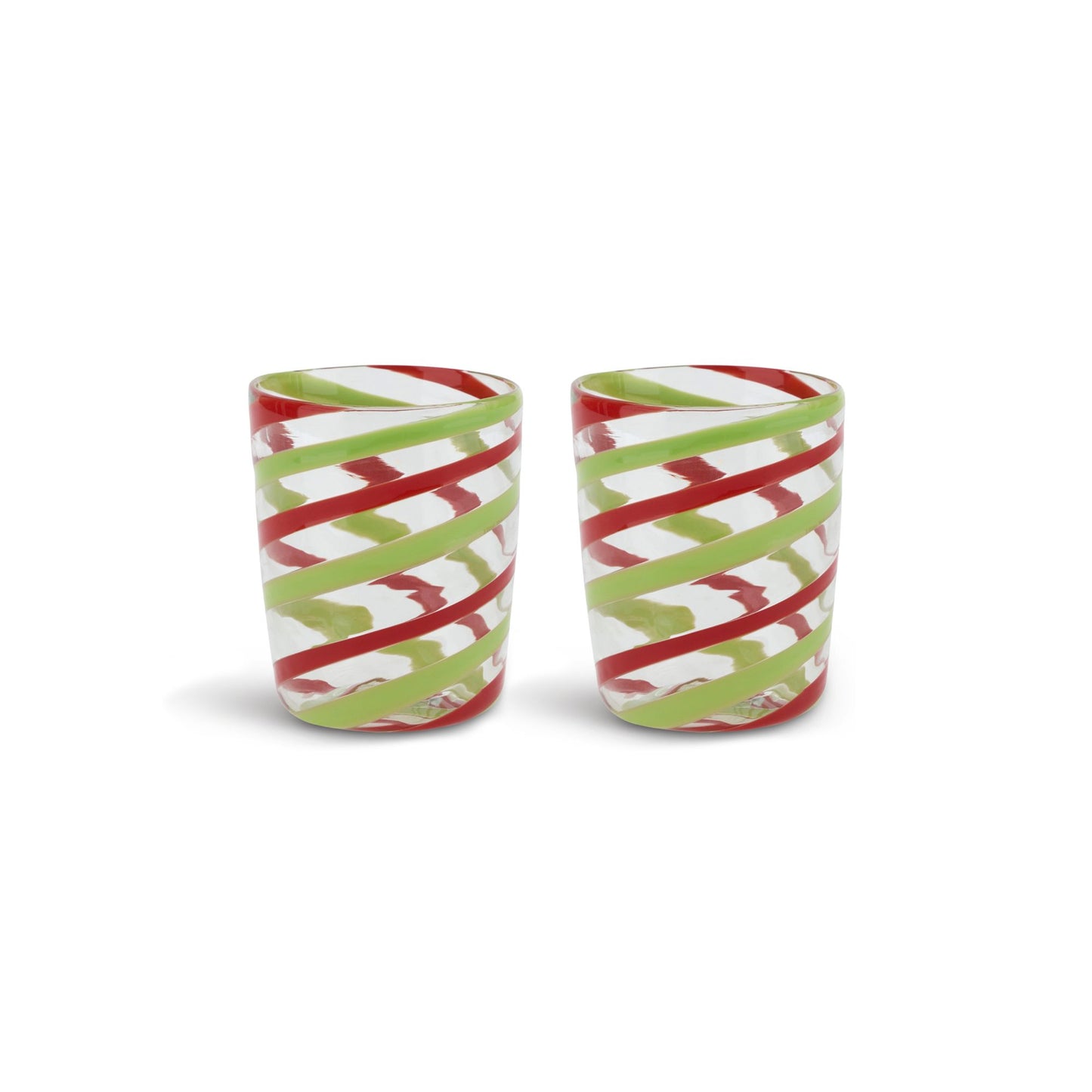 Decorative Glasses X 2 Canna Spiral Lisa Corti