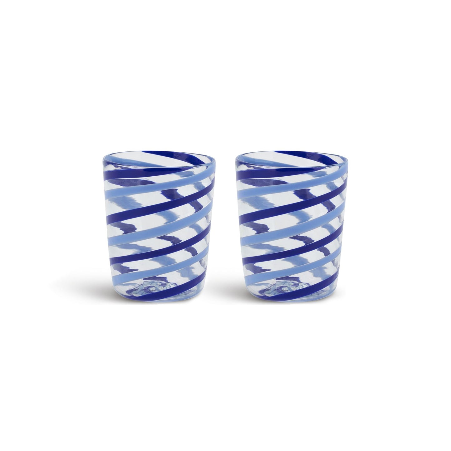 Decorative Glasses X 2 Canna Spiral Lisa Corti
